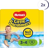Huggies Little Swimmers zwemluiers - maat 3-4 medium (8 tot 12 kg) - 72 stuks (6x 12)