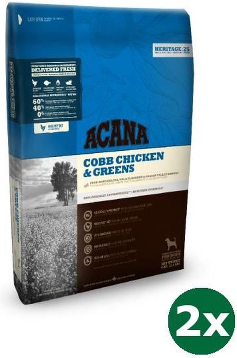 2x6 kg Acana dog adult dog hondenvoer