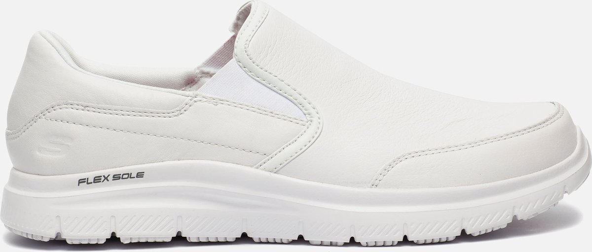 Skechers Flex Advantage werkschoenen wit Leer - Heren - Maat 46