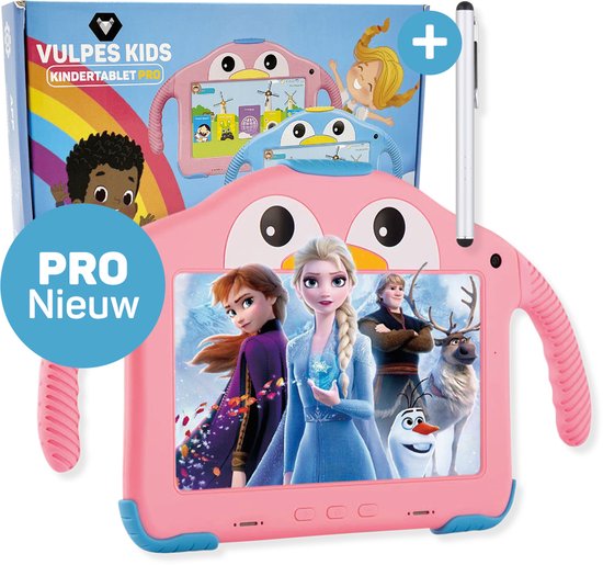 Vulpes Kids® Kindertablet - Tablet Kinderen - 7 inch - 32 GB - Vanaf 3 jaar - Kids Proof & Ouderlijk toezicht - 7 inch - 32 GB - Incl. Touchscreen Pen & Beschermhoes