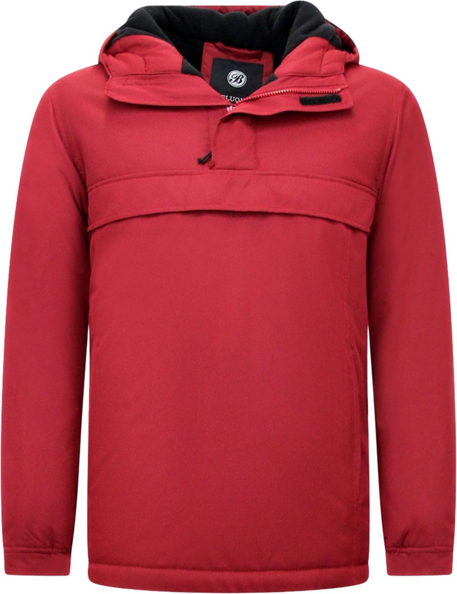 Veste d'hiver Homme Anorak For Over The Head – Rouge | bol.com