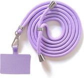 Cordon téléphonique réglable universel - violet - 150 cm