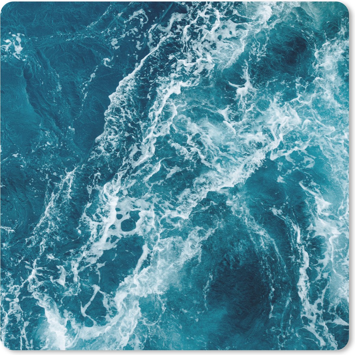 Muismat 30x30 cm - Mousepad Zee - Water - Golf - Muismatten