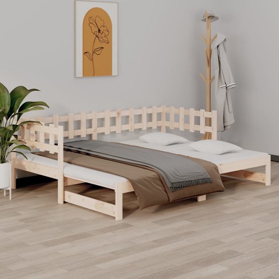 Prolenta Premium - Canapé-lit extensible 2x(80x200) cm bois de pin massif |  bol.com