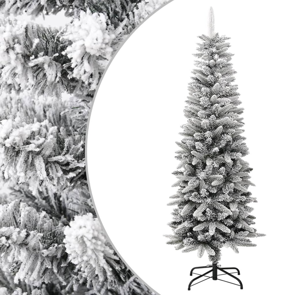 Prolenta Premium - Kunstkerstboom met sneeuw smal 150 cm PVC en PE