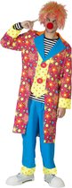 Funny Fashion - Clown & Nar Kostuum - Gekke Kleurige Clown Caramba - Man - Multicolor - Maat 56-58 - Carnavalskleding - Verkleedkleding