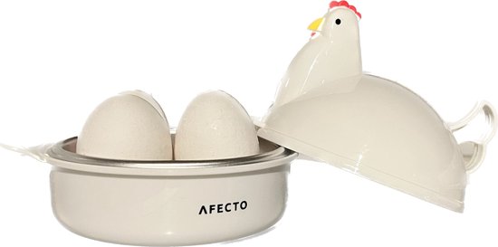 AFECTO® Magnetron Eierkoker - Eierkoker - Eierkoker Magnetron - voor 4 eieren - Afecto