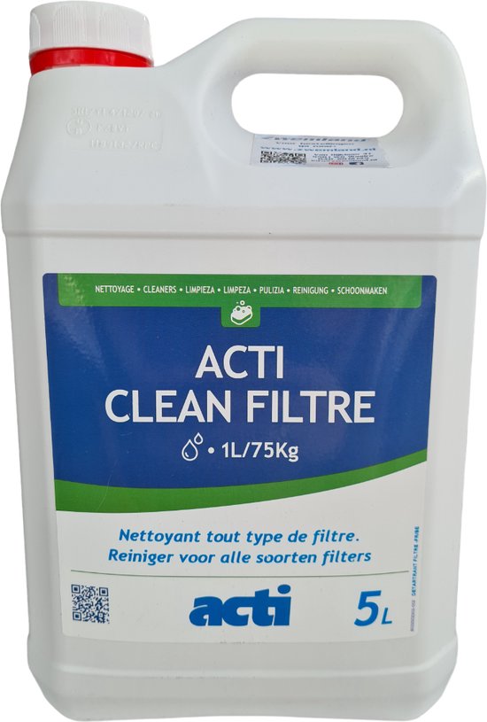 Acti Zwembad Filter Reiniger-Ontkalker 5L