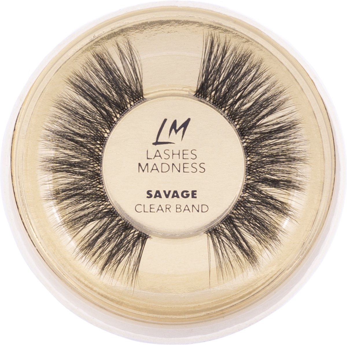 Lashes Madness - SAVAGE - Clear Band - Vegan Mink Lashes - Wimpers - Valse Wimpers - Eyelashes - Luxe Wimpers
