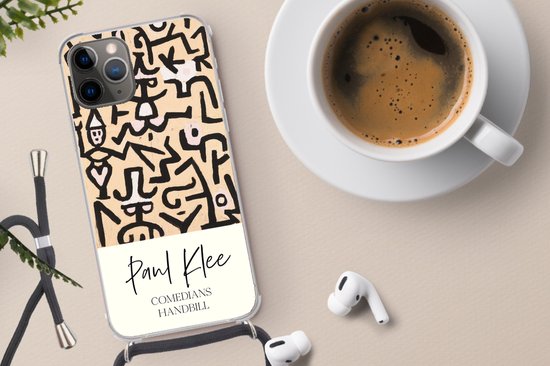 Coque avec cordon iPhone 13 Pro Max - Peinture - Paul Klee - Circulaire des comédiens - Siliconen - Bandoulière - Coque arrière avec cordon - Coque pour téléphone avec cordon - Etui avec corde