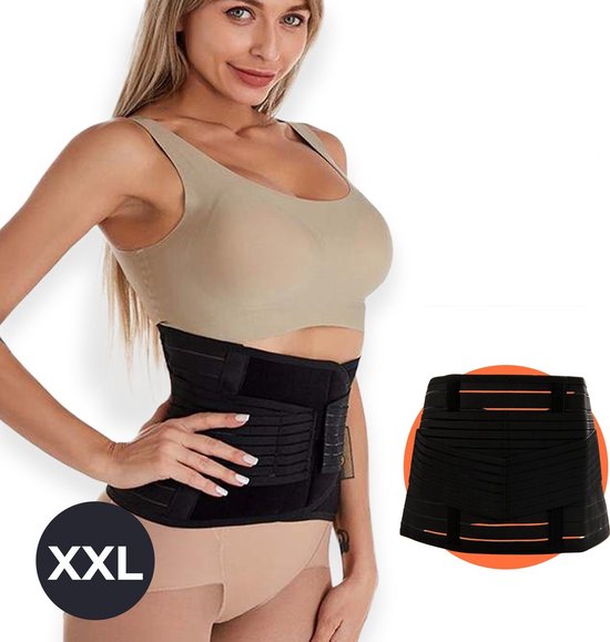 NeoTech Care – Corsé ortopédico de apoyo lumbar ajustable con tirantes color negro talla S