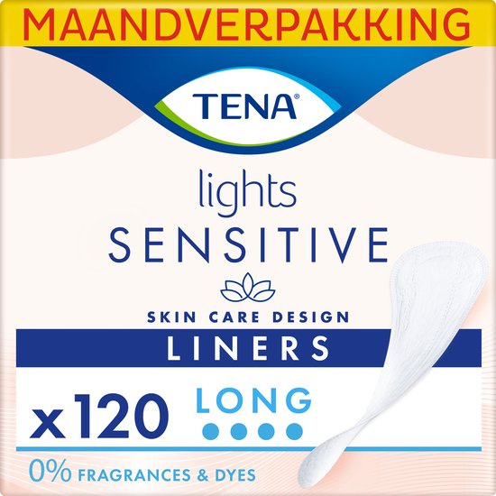 Tena Lights Sensitive Long Liner Inlegkruisjes - 120 stuks - TENA