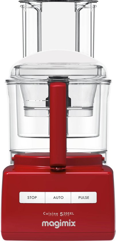 Magimix CS 5200 XL Premium Foodprocessor - Keukenmachine met Sapcentrifuge - Rood