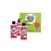 6x Marcel's Green Soap Geschenkset Argan & Oudh Handzeep 250 ml + 2-in-1 Shampoo 250 ml + Shower Gel 250 ml