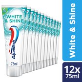 Aquafresh White & Shine Dentifrice 12 x 75 ml