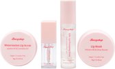 Boozyshop ® Lipverzorging - Ultimate Juicy Lips Set - Lip oil - Lip scrub - Lip masker - Plumping lipgloss - 4 Pack - Gift set