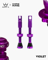 Peaty's Tubeless Ventiel 80mm - Chris King (MK2) - Violet