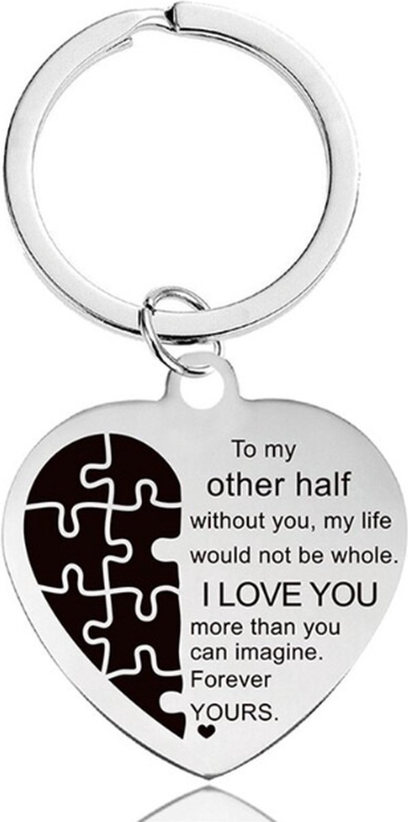 Sleutelhanger | To my other half ..| geliefde | valentijnsdag
