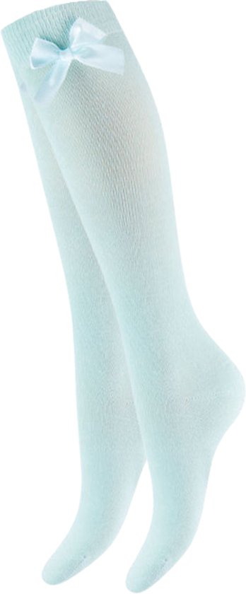 Chaussettes Filles - Noeud - Vert menthe - Taille 35-38
