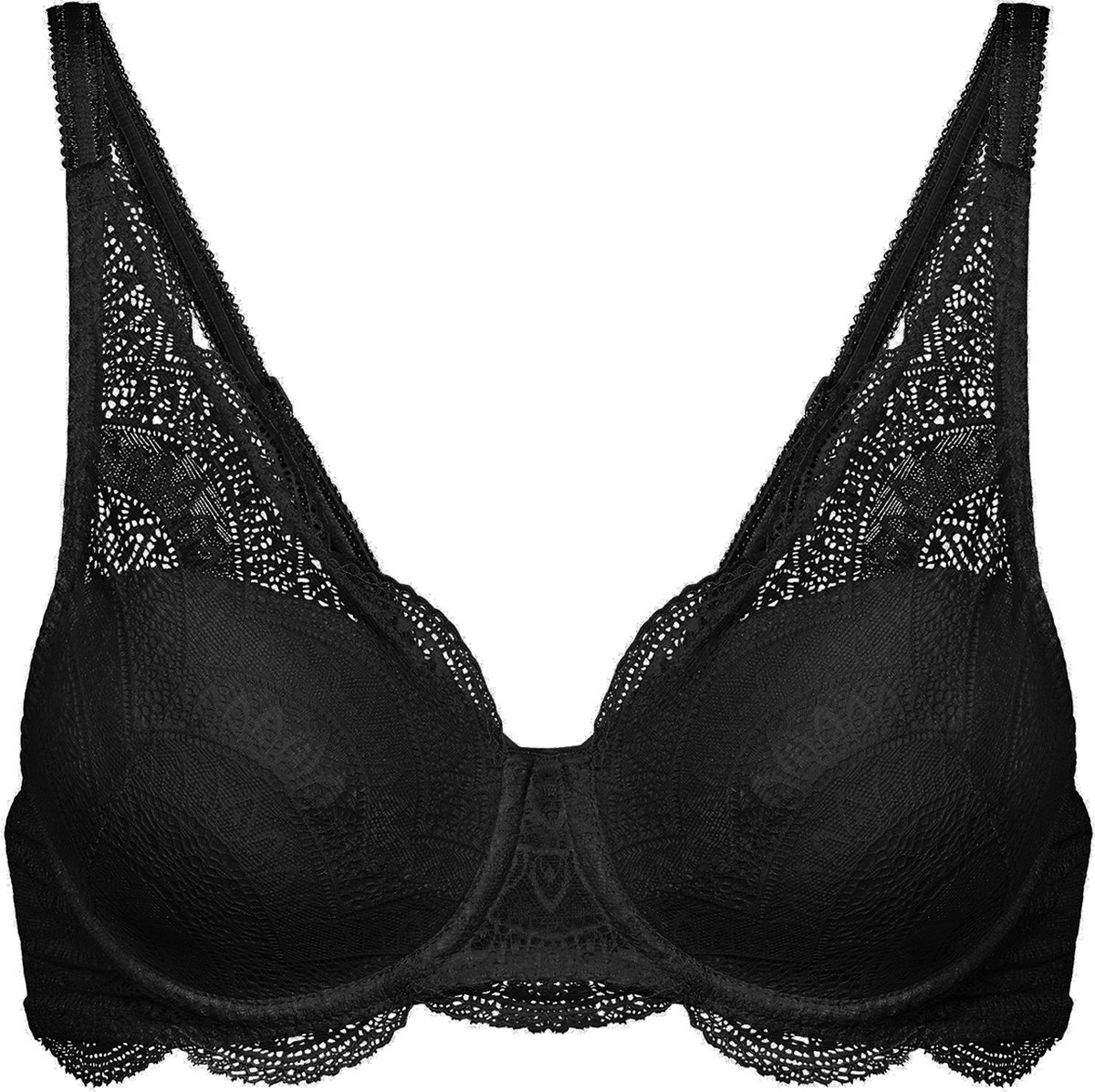 Simone Pérèle - Karma Balconette Spacer BH Zwart - maat 70C - Zwart
