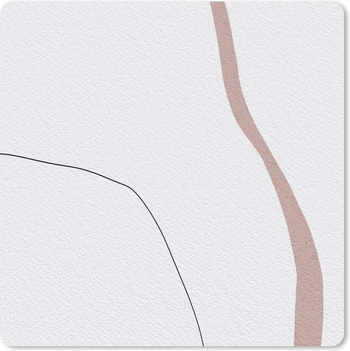 Muismat 30x30 cm - Mousepad Lijn - Pastel - Design - Muismatten