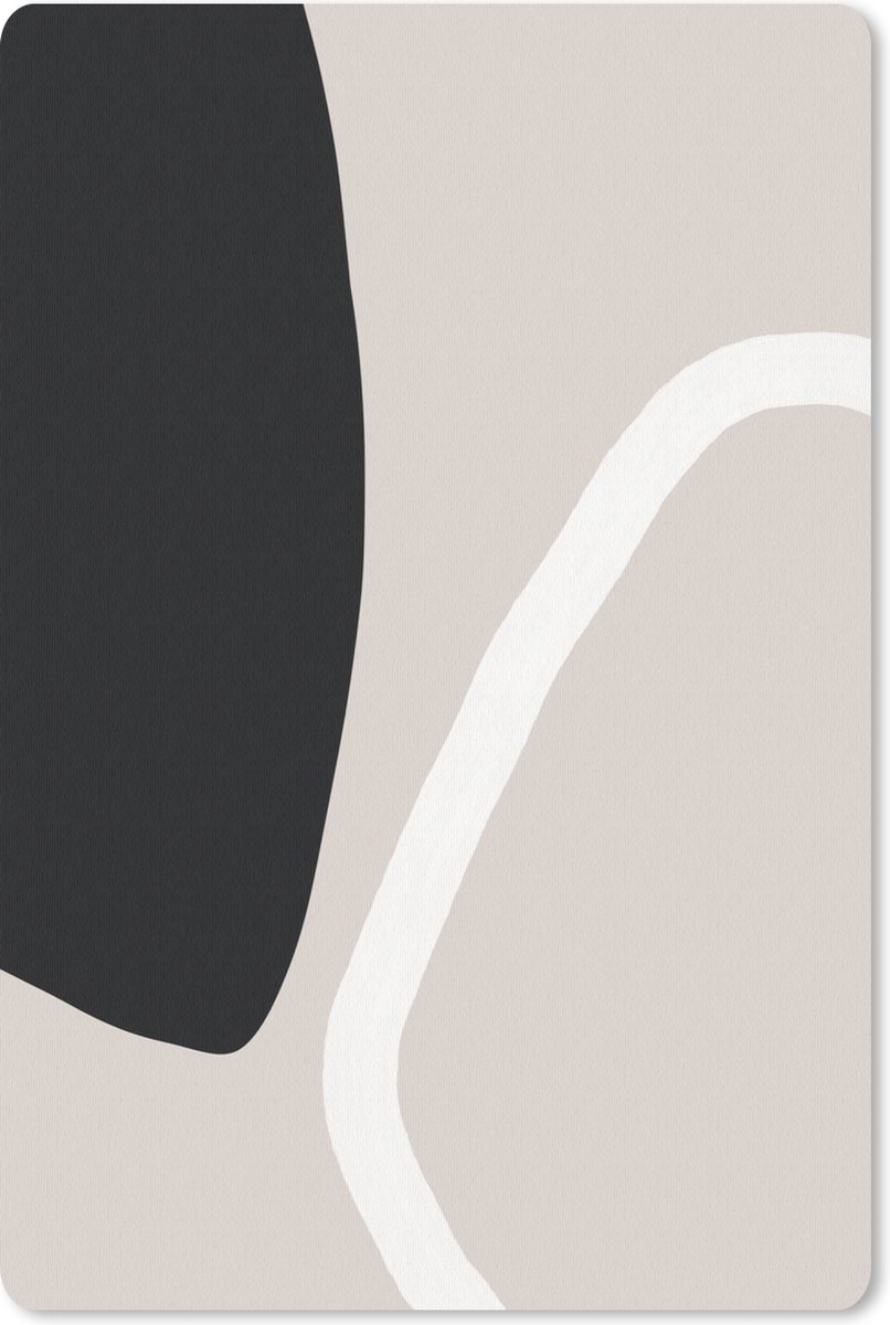 Muismat - Mousepad - Pastel - Minimalisme - Vormen - 40x60 cm - Muismatten
