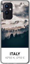 OnePlus 9 - Italie - Brouillard - Forêt - Arbre - Coque en Siliconen