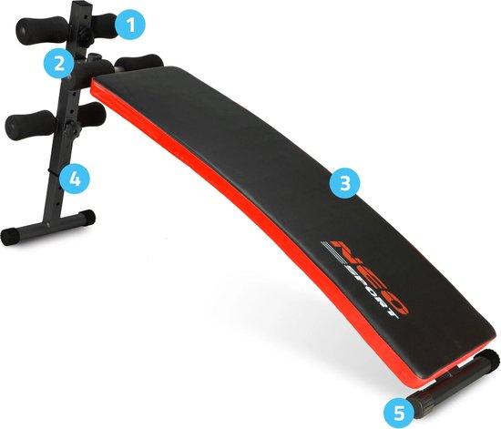TecTake Sit Up Bank Trainingsbank Rückentrainer Bauchtrainer