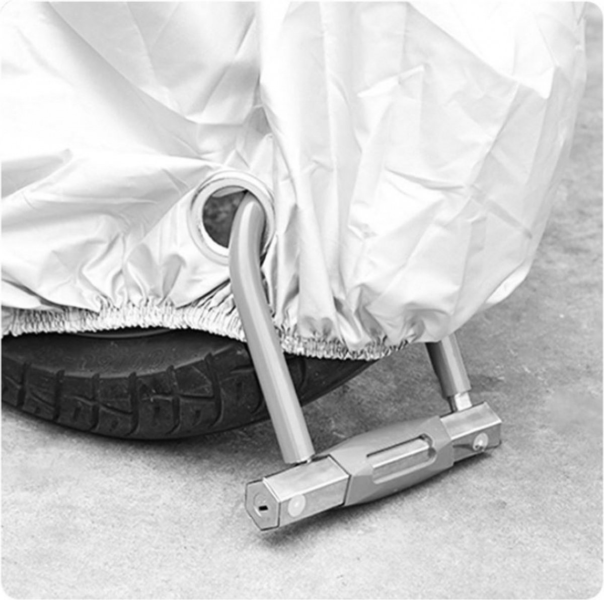 Motorhoes & Scooterhoes - 295*110*140 cm - met Windscherm - Scooter Hoes - Waterdicht Buiten - Universeel voor alle Scooters / Motors - Waterdicht Oxford - Geschikt voor Binnen en Buiten - Waterafstotend – foto 5