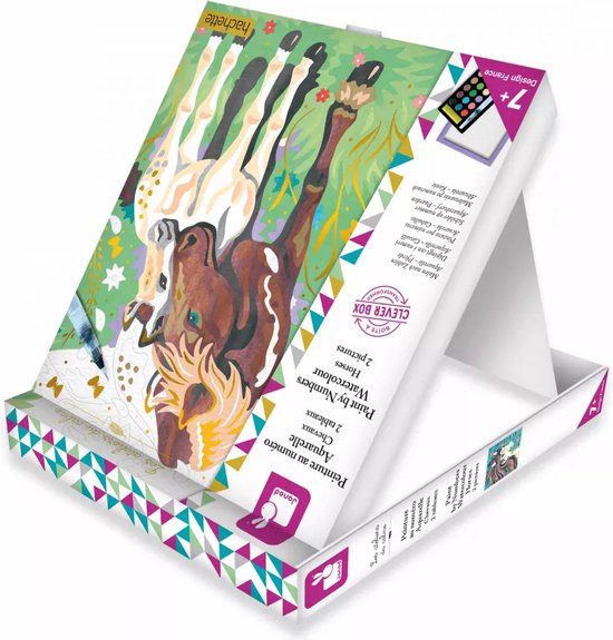 Janod Craft Set Aquarelle Peinture Par Numéros | Chevaux