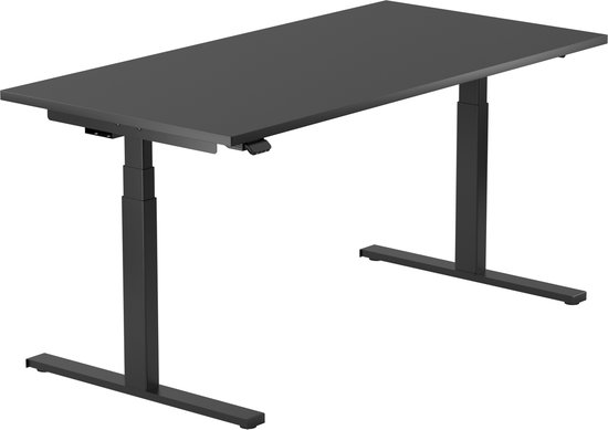 Worktrainer - Linak SmartDesk - Bureau assis-debout électrique - Vitesse standard - Cadre Zwart /Sans plateau