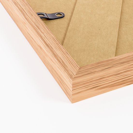 Cadre photo - Posterdeco - Bois Premium - Format de l'image 18x24 cm - Chêne