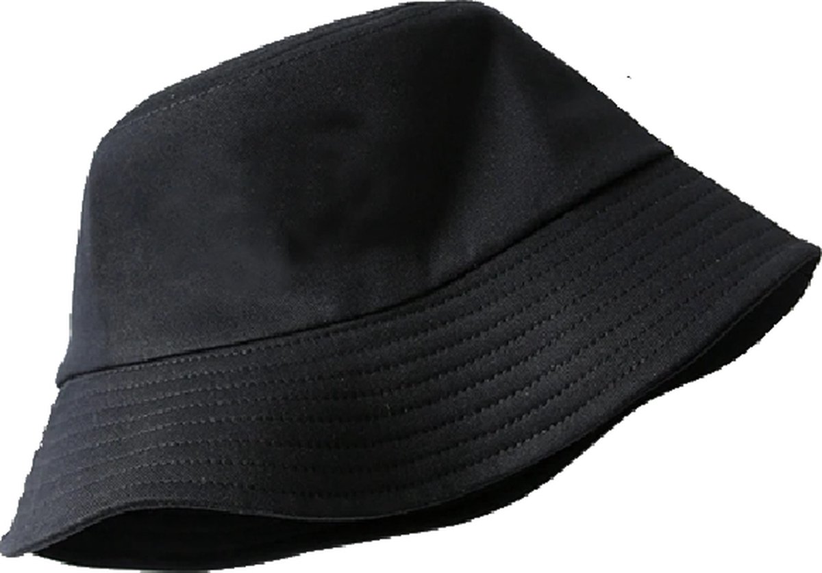 Ulanax® | Bucket Hat - Vissershoedje - Festival Zomer - Zonnehoed - Zwart |