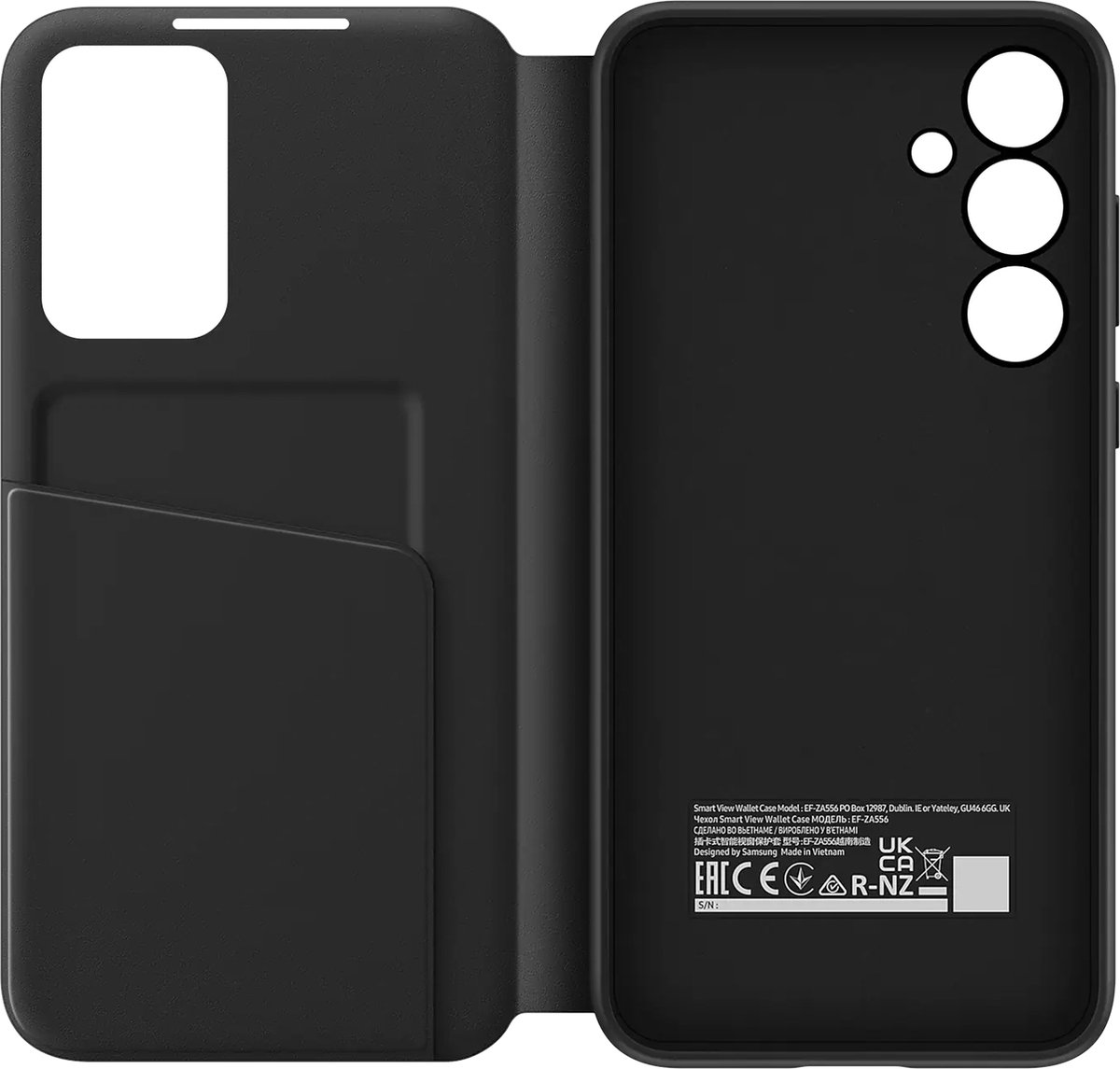 Samsung Smart View Wallet Case - Galaxy A35 5G - Zwart