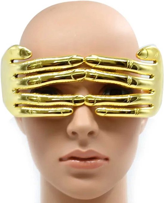 Hippe bril voor feesten en carnaval - Unisex - One size - Vingers - Grappige bril - Party - Spacen