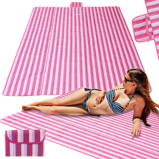 Outdoor Mat 300x200cm DEWUR XXL Picknickdeken - Waterdicht & Zandvrij | 300x200 Cm Camping- & Stranddeken Met Geïsoleerde Onderkant (Groene Bladeren) Geïsoleerde Picknick Mat