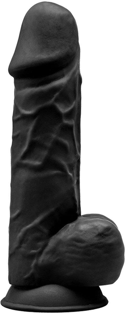 SILEXD - Realistische Dildo - 20,5 x 5 cm - Zwart