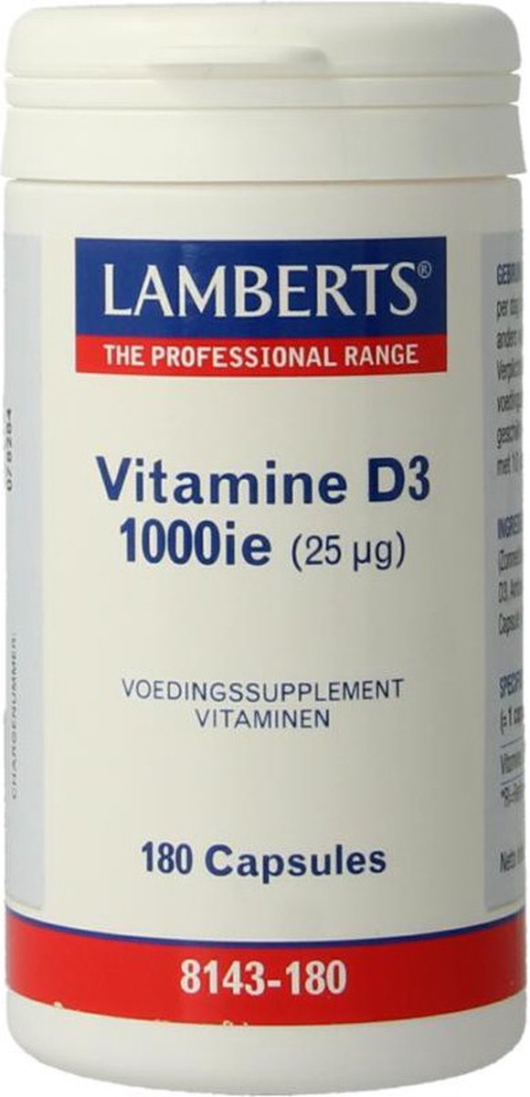 Goedkoopste Lamberts Vitamine D3 1000IE/25mcg (180ca