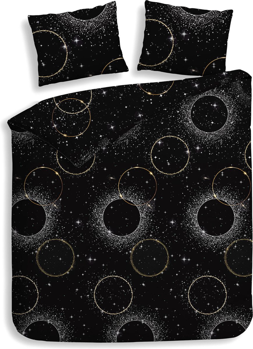 Heckettlane Heckett & Lane Flanel Dekbedovertrek Cayla (Night Black)