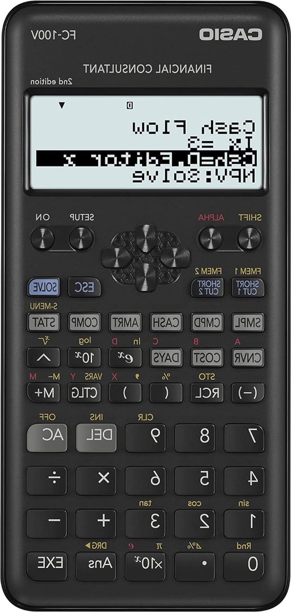 Financiële rekenmachine Tweede editie FC-100V-2-W-ET met kleurendisplay - Casio - Financiële Berekeningen