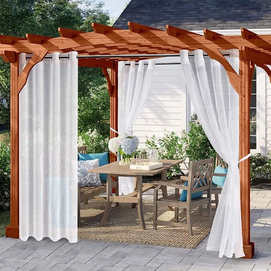 Transparante waterdichte gordijnen voor tuinhuisje, pergola zijpaneel