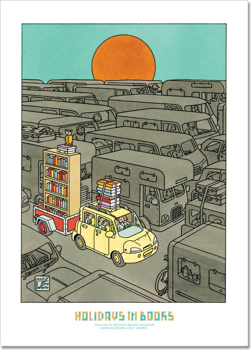 Joost Swarte - Kunstposter Holidays in Books