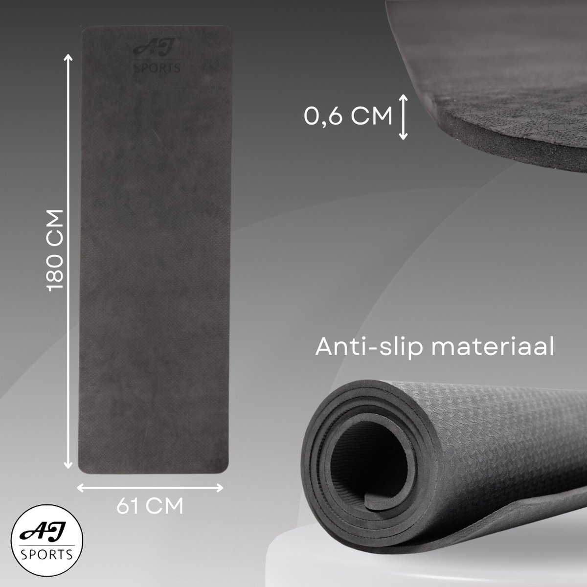 AJ-Sports Yogamat - Eco-Friendly TPE thumbnail 4