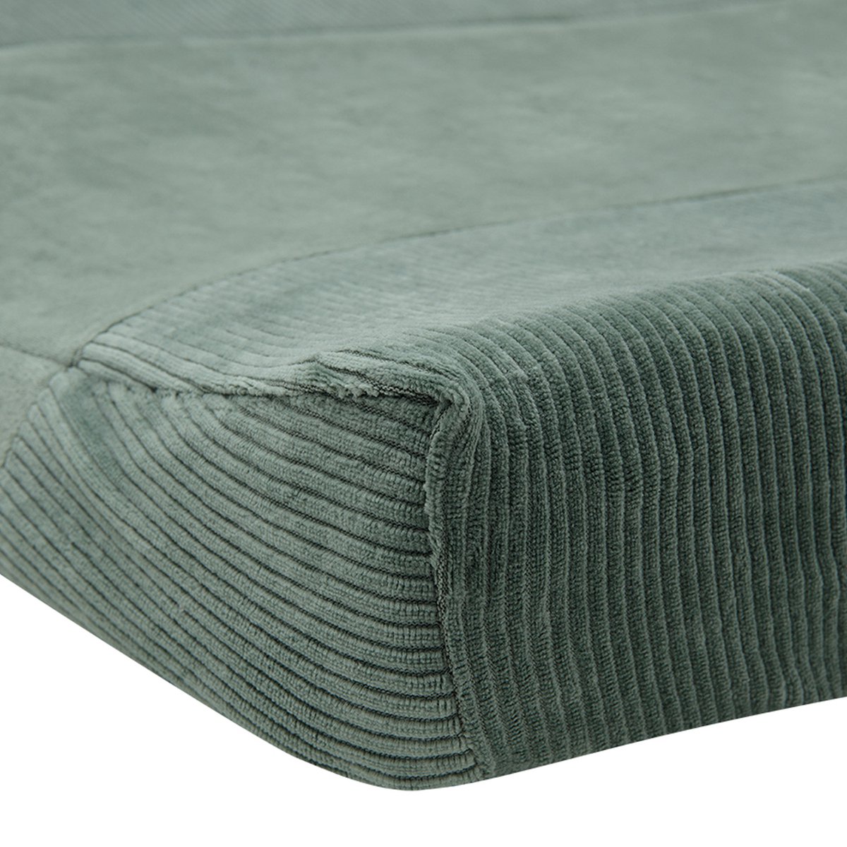 Witlof For Kids Aankleedkussenhoes Forest Green Velvet Rib 70 x 50 cm