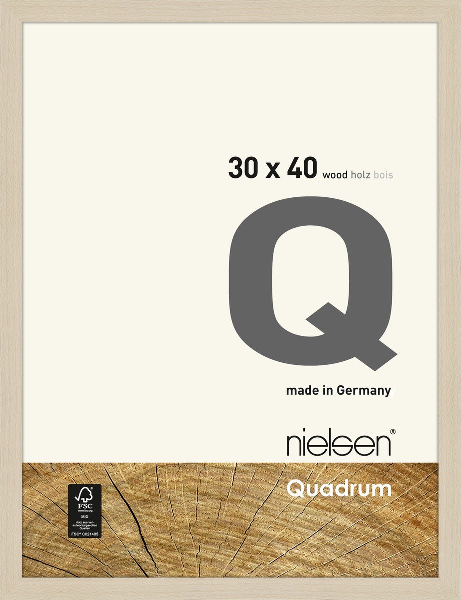 Nielsen Quadrum Houten Wissellijst Maple 30x40cm Ahorn