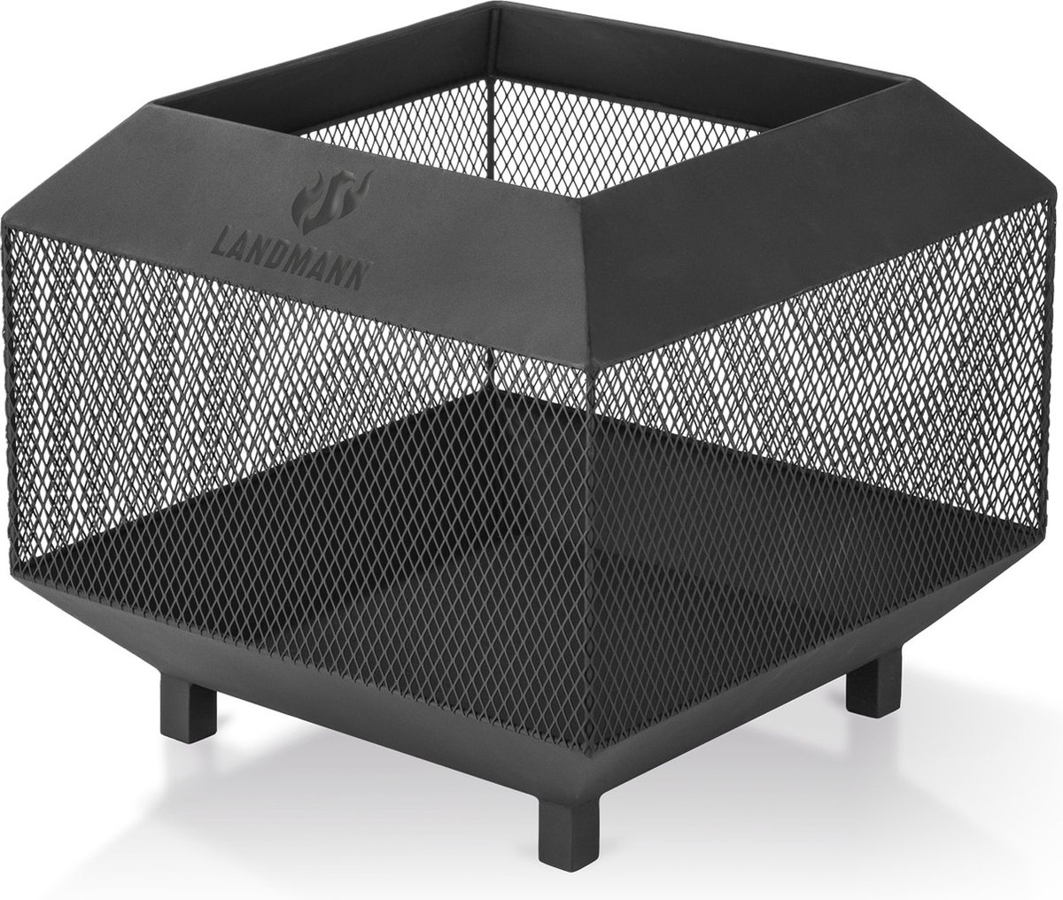 LANDMANN vuurkorf 44x44cm zwart