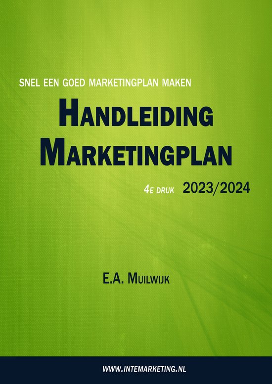 Handleiding Marketingplan