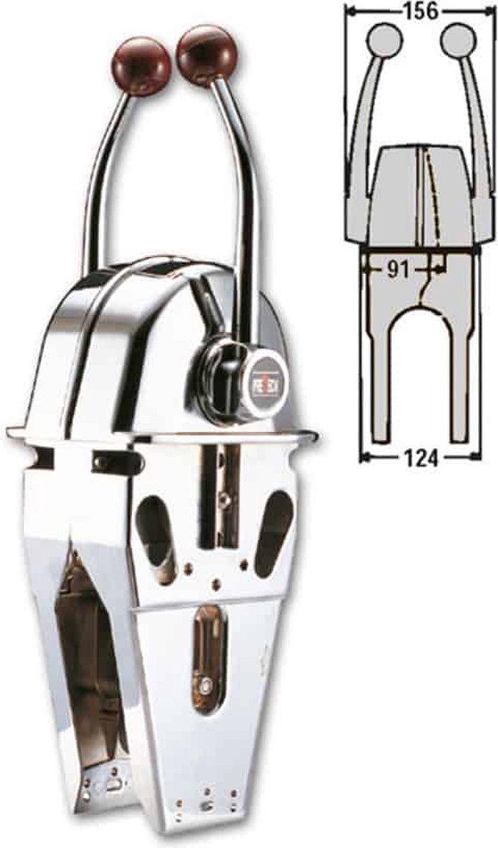 Maxflex TS Twin Gashendel / Motorbediening type 308602