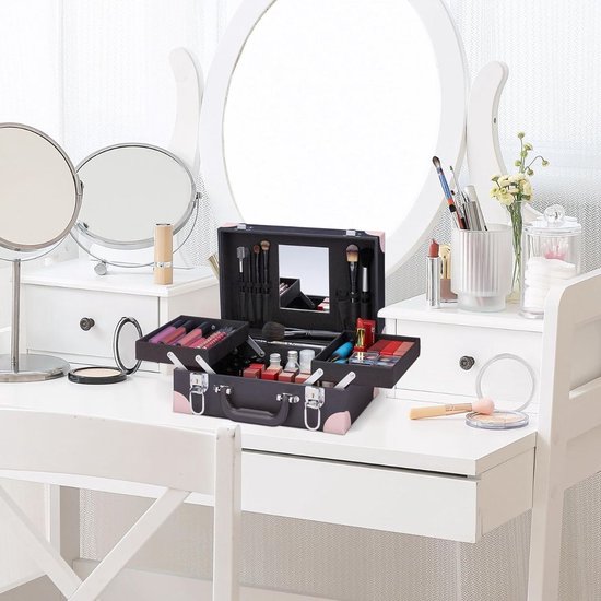 Valise De Maquillage à Roulettes – Meuble Coiffeur Styliste (Neuf)