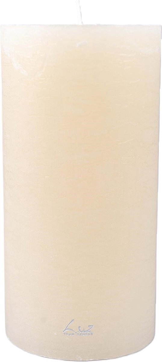 LUZ Rasteli Luz Your Senses Stomp Kaars Wit-Aspergewit D 10 cm H 20 cm